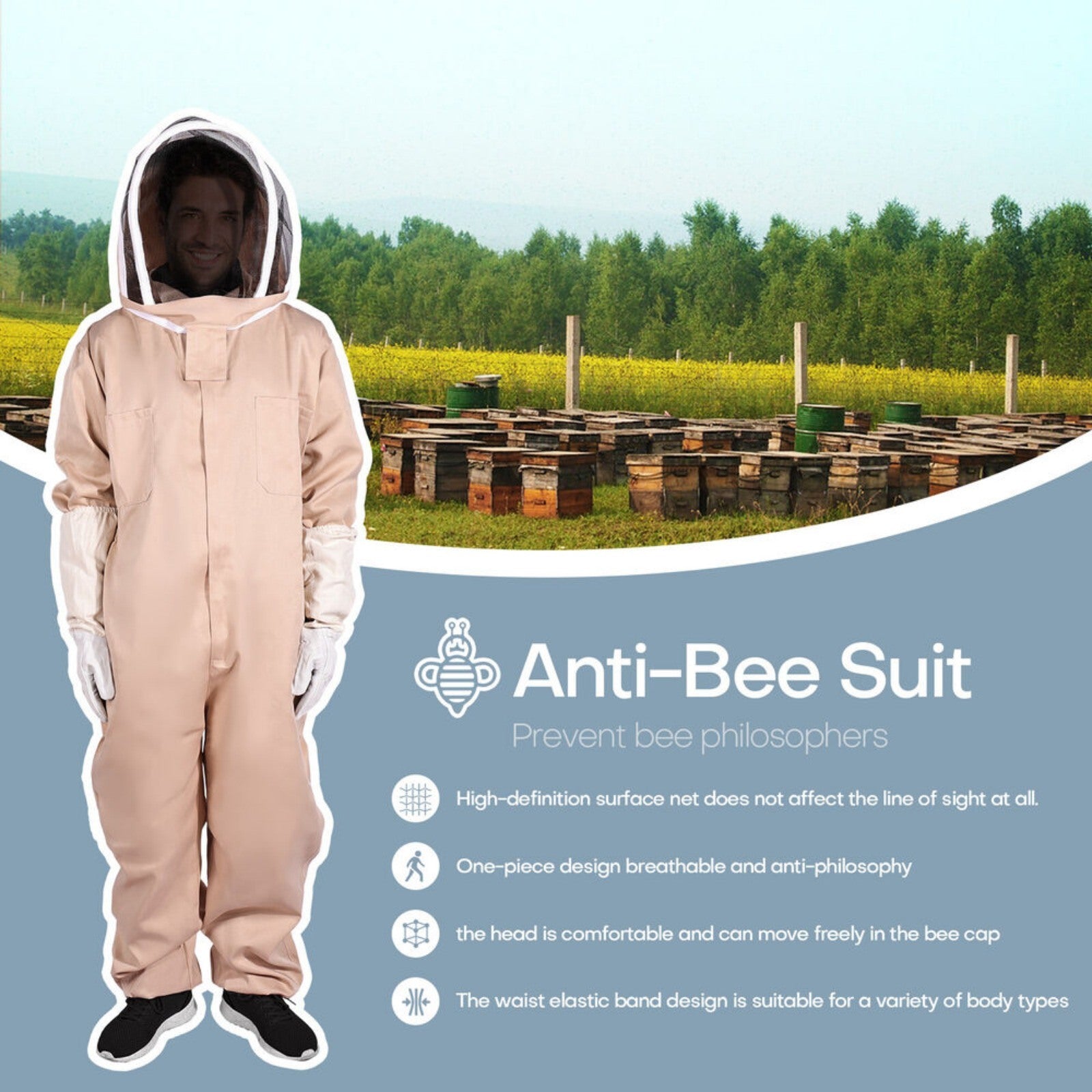 Full Body Beekeeping Suit – Ultimate Protection