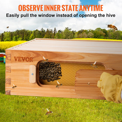 VEVOR Bee Hive, Beekeeping Kit - Medium Box