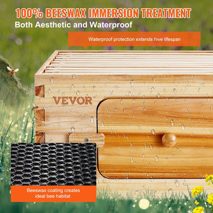 VEVOR Bee Hive Beekeeping Kit – Deep Box for Beekeeping