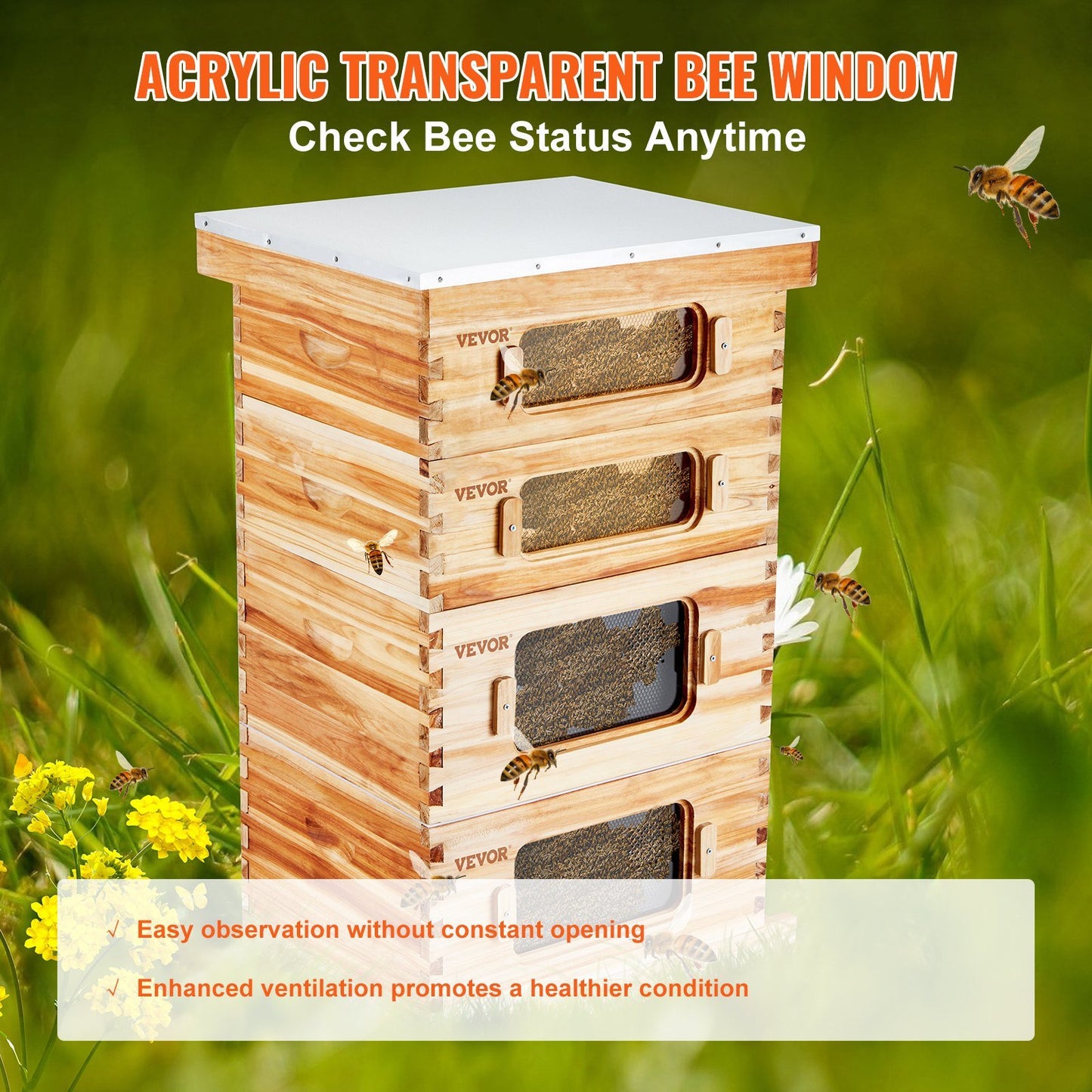 VEVOR Bee Hive Beekeeping Kit – Complete Beekeeping Starter Kit